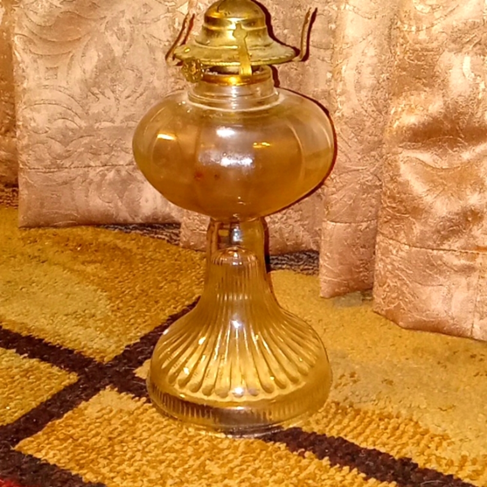 Antique oil lamp